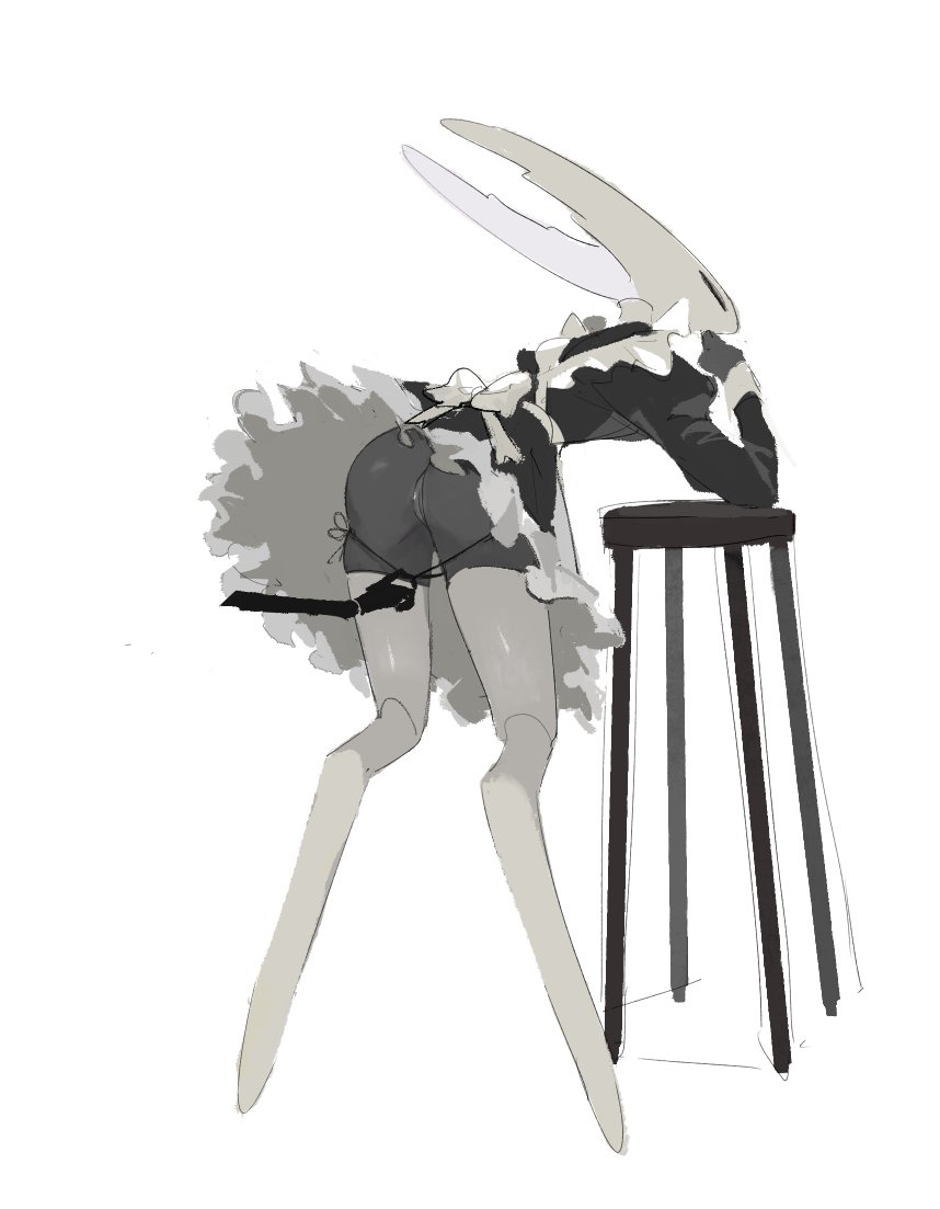 hollow knight, hollow knight (character), maid, milktea25424633, tagme