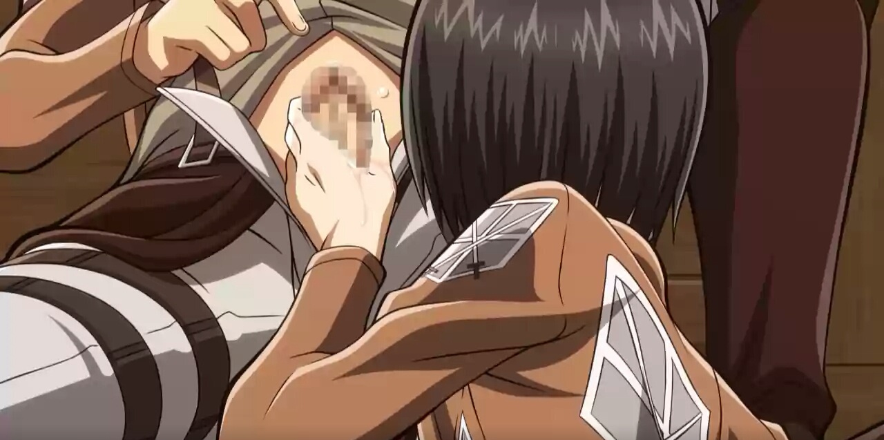 1boy, 1girls, attack on titan, back, black hair, boots, censored, censored penis, clothed, clothed female, clothed male, female, female focus, fringe, handjob, imminent fellatio, imminent oral, indoors, jacket, light skin, light-skinned female, lost rarities, male, male/female, medium hair, mikasa ackerman, military jacket, military uniform, mosaic censoring, on knees, out of frame male, pale skin, pale-skinned female, pants, pants open, paradis military uniform, penis, penis out, petite, room, shingeki no kyojin, shirt, shirt lift, short hair, sitting, soldier, straight, submissive, submissive female, takapiko, thigh strap, uniform, unseen female face, unseen male face