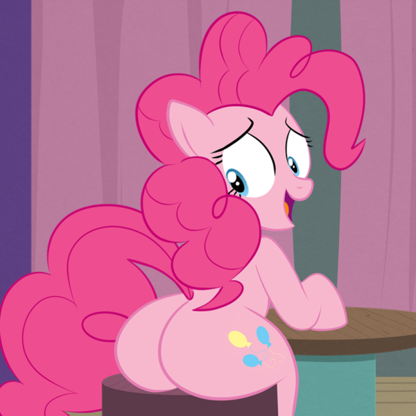 1girls accurate_art_style adorable ass balloonbutt big_ass big_booty big_butt bubble_ass bubble_booty bubble_butt cute cutie_mark fat_ass fat_booty fat_butt female female_only feral feral_only friendship_is_magic g4 looking_at_ass looking_at_own_butt looking_back my_little_pony nervous nervous_smile pinkie_pie_(mlp) plump_ass plump_butt rear_view scobionicle99 sitting solo solo_female