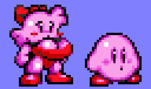 cute female female_focus human human_female humanoid jordin02 kirby kirby_(series) pixel pixel_(artwork) pixel_art pixelated ribbon ribbon_in_hair rule_63 sexy_dress shoes shoes_on sprite sprite_art sprite_edit thicc_thighs thighs