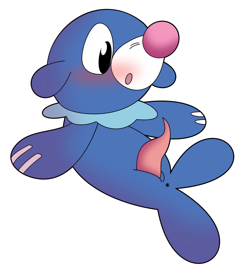 1boy animal_genitalia animal_penis anus black_eyes blue_fur blush cetacean_penis feral genital_slit male male_only mammal marine nintendo penis pinniped pokémon_(species) pokemon pokemon_sm popplio slit solo source_request sunofureiku tail tapering_penis video_games white_background