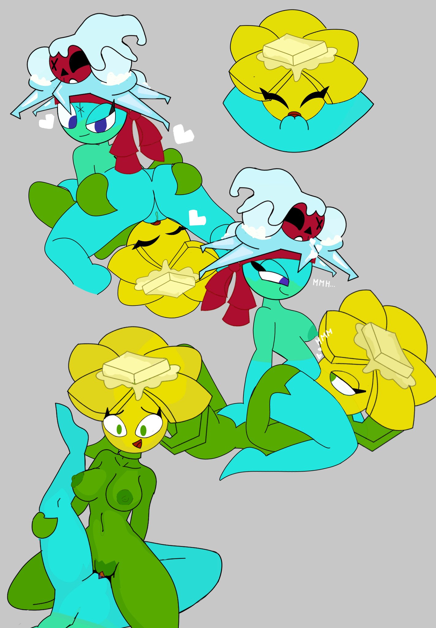 2girls, anthro, anthrofied, ass, breasts, buttercup (pvz), cunnilingus, eating pussy, eating vagina, facesitting, female, flora fauna, lastlimay, lesbian, lesbian sex, lesbians, missile toe (pvz), plant, plant girl, plant humanoid, plantie, plants vs zombies, plants vs. zombies, popcap games, pussy, scissoring, sex, tribadism, yuri