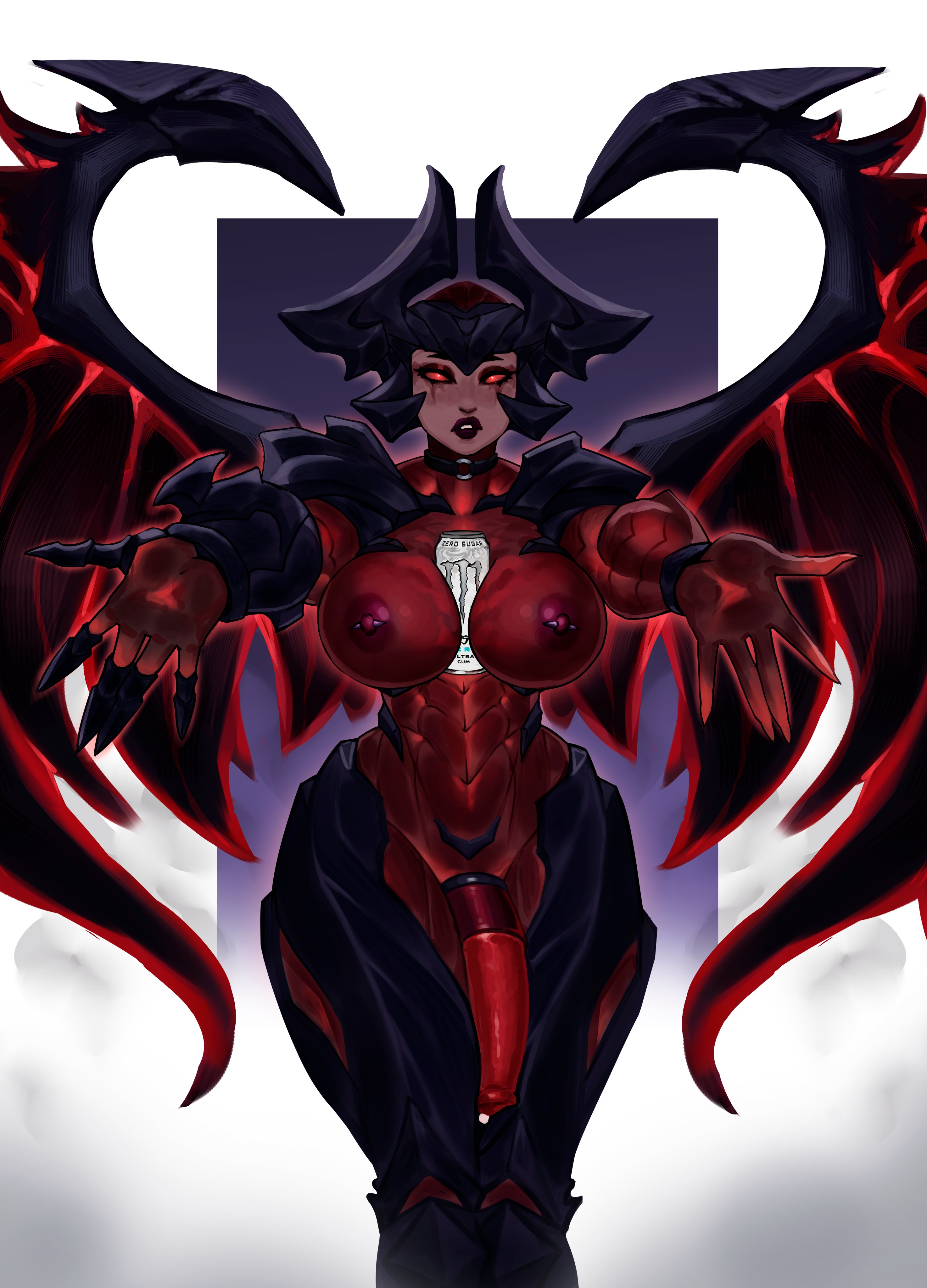 1futa, aatrox, abs, big breasts, big penis, breasts, choker, collar, darkin, deinadver, demon, demon girl, embracing, female, futa focus, futa only, futa transformation, futanari, genderswap (mtf), horse penis, horsecock, horsecock futa, huge breasts, huge cock, intersex, league of legends, male, male to futa, midriff, monster, monster can, monster girl, muscular, muscular female, muscular futa, naked, naked futa, nipple piercing, nipples, nude, nude futa, penis, pierced nipples, piercing, reaching towards viewer, riot games, rule 63, running mascara, runny makeup, transformation, wings