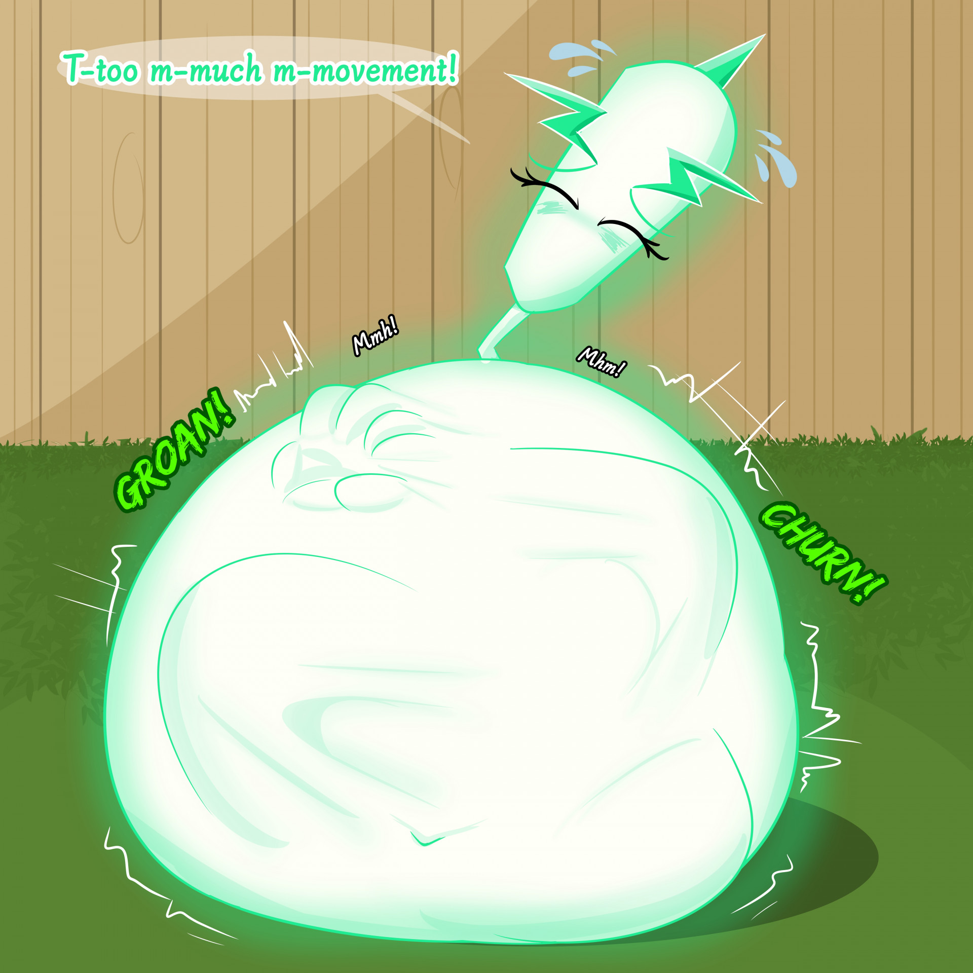 1girls, anthro, anthrofied, ass, belly, belly bulge, bestponies, breasts, digestion, fat, female, female pred, flora fauna, lightning reed (pvz), plant, plant girl, plant humanoid, plantie, plants vs zombies, plants vs. zombies, popcap games, pred, pussy, vore, vore belly