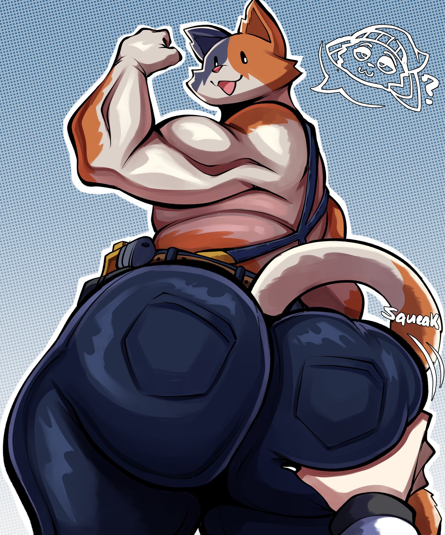 1boy, ass, ass focus, bicep, big ass, big ass (male), big butt, big butt (male), butt focus, flexing, flexing bicep, fortnite, gay, grab the butt, huge ass, huge butt, male, male only, meow skulls (fortnite), meowscles (fortnite), muscular, muscular male, nathanatwar, squeezing butt, tight clothing, tight pants, whateverdoes, wide hips