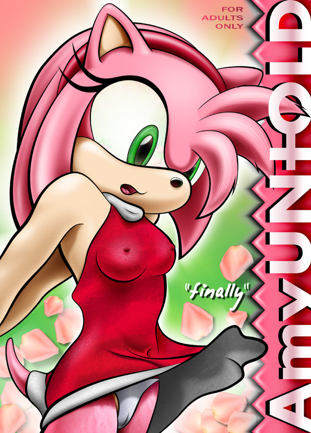 amy_rose amy_untold beige_skin cameltoe color erect_nipples female female_only fur furry green_eyes hedgehog pink_fur sega skin solo sonic_(series) straight_hair tcprod upskirt