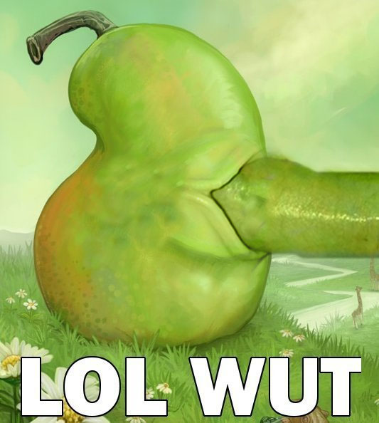 food green_skin inanimate meme pear penis text the_biting_pear_of_salamanca