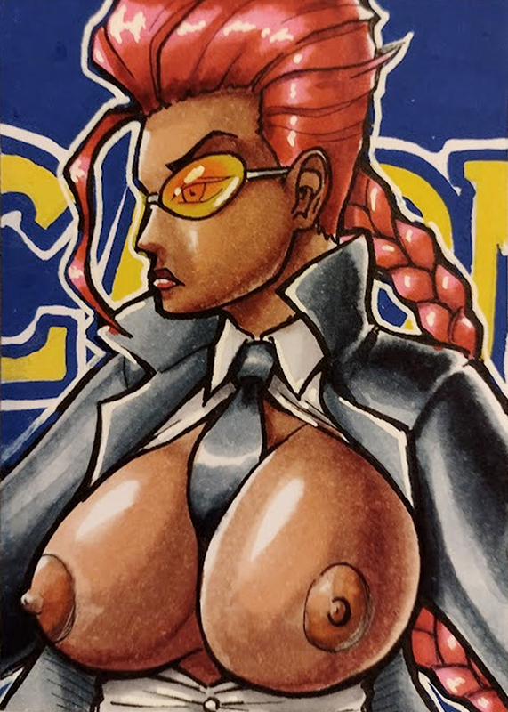 2d breasts breasts_out busty crimson_viper milf street_fighter tagme trpxart