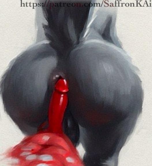 abs, ai generated, anal sex, ass, balls, ballsack, big ass, big butt, big penis, bird, bird tail, blitzo (helluva boss), demon, femboy, gay, gay sex, goetia, grey body, hellaverse, helluva boss, huge ass, long penis, male, male/male, patreon, patreon url, patreon username, penis, red body, riding, saffronkai, shiny anus, shiny ass, size difference, small waist, stolas (helluva boss), tease, thick ass, thick thighs, twink