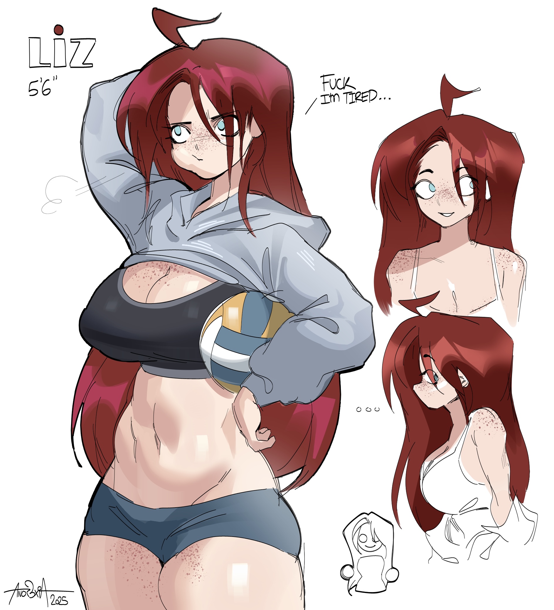 2d, 2d (artwork), anor3xia, color, colored, hi res, human, humanoid, line art, liz (anor3xia), shaded, shading, tagme