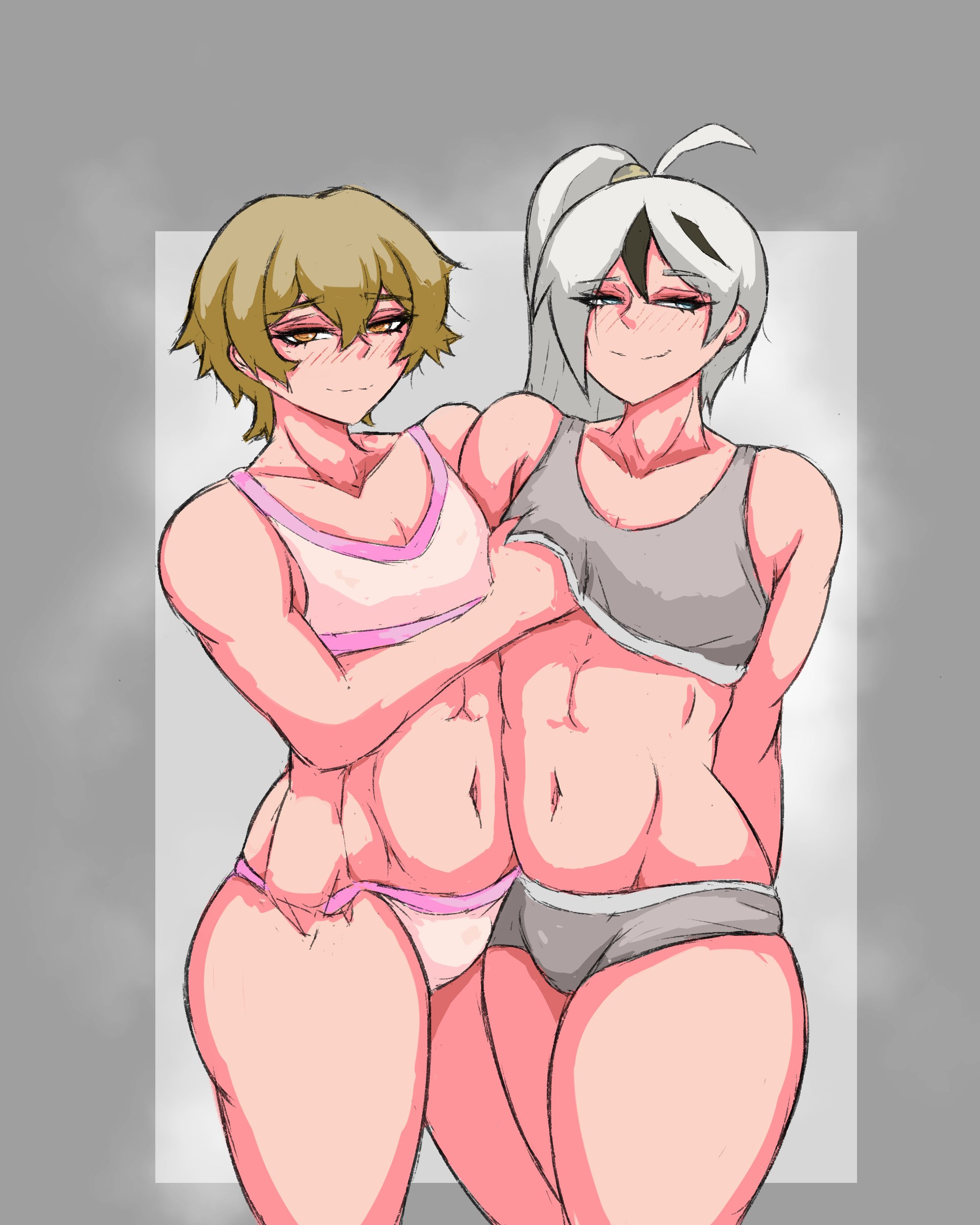 2boys, femboy, femboy only, library of ruina, limbus company, littleteze, male, project moon, sinclair (limbus company), yan vismok