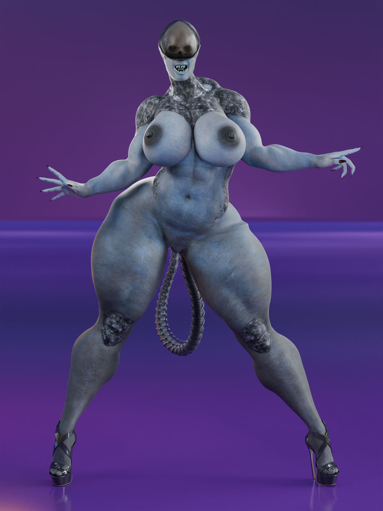 1girls, 3d, 3d (artwork), aborrozakale, alien, alien (franchise), alien girl, alien humanoid, ass bigger than head, big ass, big breasts, big thighs, breasts, bust, busty, curvaceous, curvy, curvy figure, fat ass, female, female only, female xenomorph, femomorph, hips, huge ass, huge breasts, huge thighs, humanoid, large ass, large breasts, large thighs, mature, mature female, monster, monster girl, nightmare waifu, pale skin, pale-skinned female, slim waist, solo, solo female, thick, thick ass, thick hips, thick legs, thick thighs, thighs, thighs bigger than head, voluptuous, waist, wide ass, wide hips, wide thighs, xenomorph, xenomorph tail
