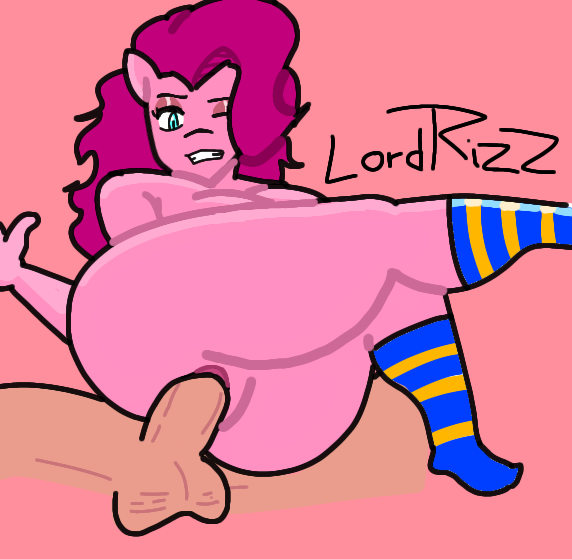 animal_humanoid big_ass big_butt lordrizz my_little_pony pinkie_pie_(mlp) socks tagme