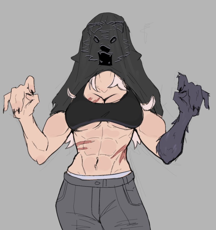1girls, abs, bat bad, bra, breasts, clothed, clothed female, deadlock, female, silver (deadlock), sports bra, tagme