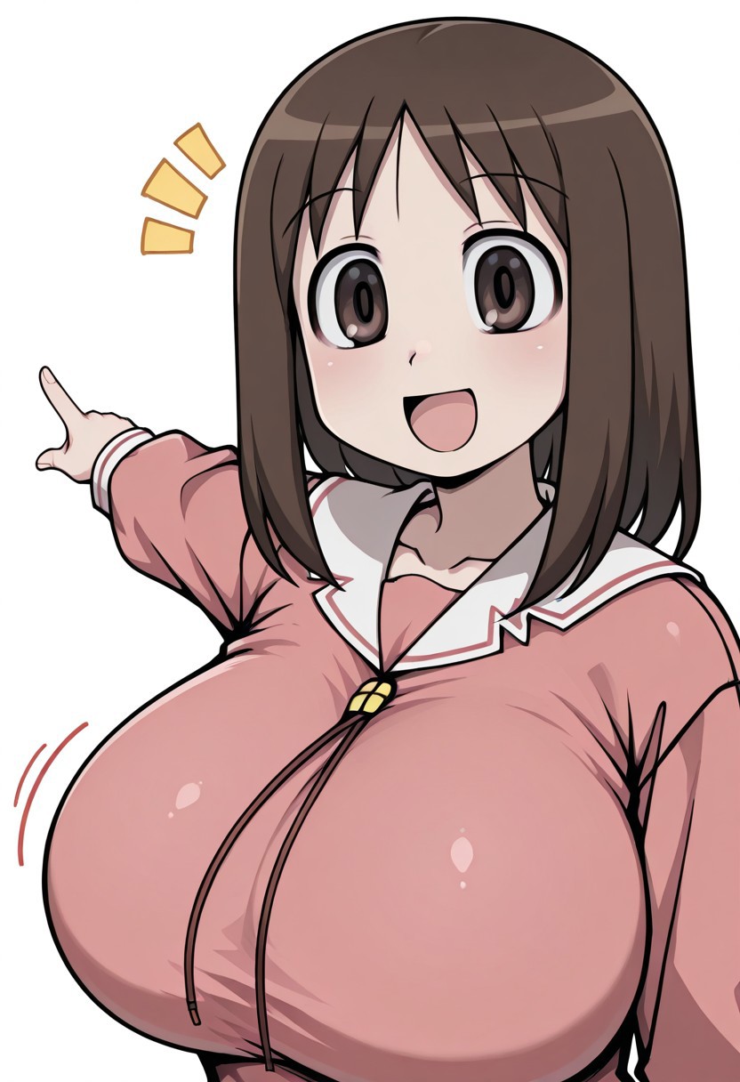 2025, ai generated, bigtub7775, boobs, boobs focus, breasts, breasts focus, brown hair, close up, close up breasts, close up view, close-up, closeup view, female, huge breasts, osaka ayumu kasuga, solo, solo female, tagme