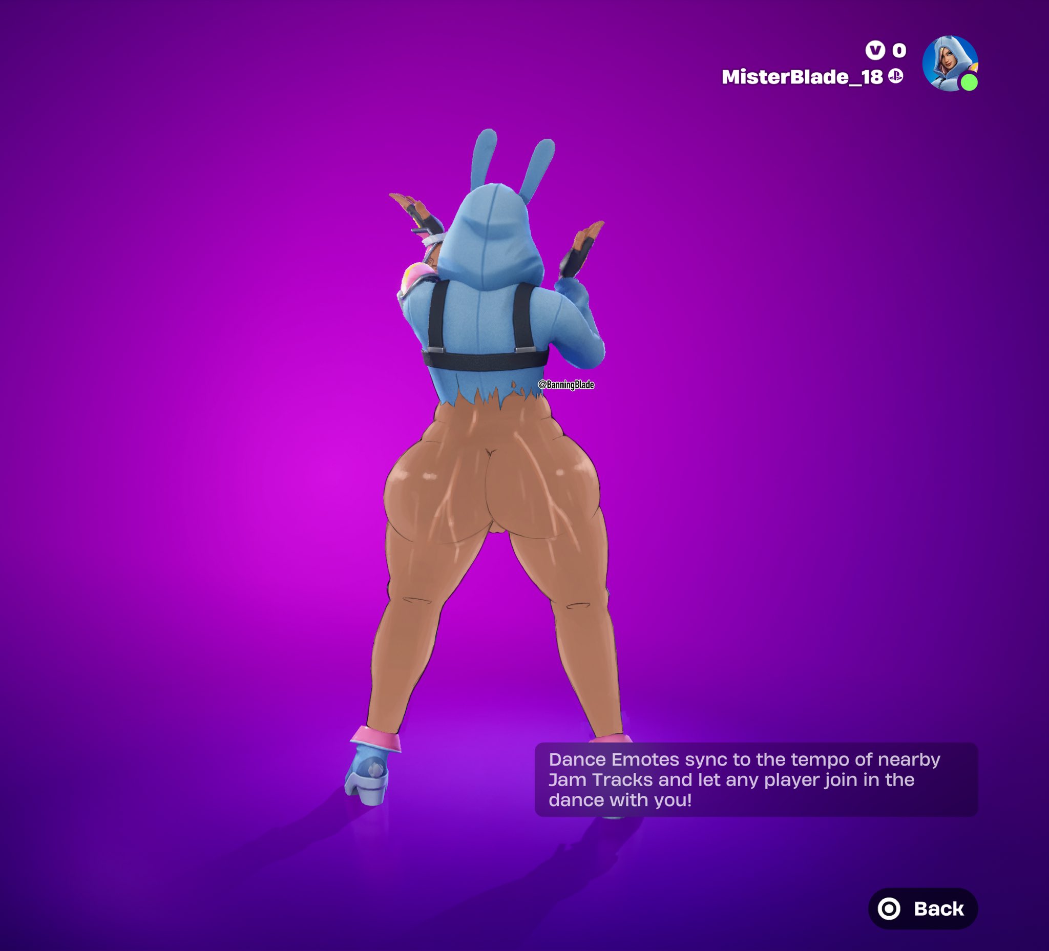 ass focus, banningblade, big ass, bottomless, fortnite, fortnite: save the world, miss bunny penny (fortnite), penny (fortnite), wet, wet skin