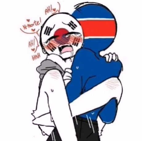 anal, countryhumans, crying, gay, hug, leg wrap, male, male/male, north korea (countryhumans), porn, saliva, small image, south korea (countryhumans), stand and carry position, stickman, sweat, tears, thrusting, white background