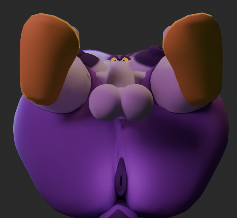 1boy 3d 3d_(artwork) 3d_render anus ass_focus asshole balls ballsack big_ass big_butt big_ears big_the_cat black_nose black_pupils boobs bussy cat cat_humanoid felid felid_humanoid feline feline_humanoid grey_background looking_at_viewer male male_only man_boobs mantits mobian_(species) mobian_cat moobs one_color_background purple_anus purple_body purple_fur sandals solo solo_male sonic_(series) sonic_the_hedgehog_(series) striped_body stripes tagme_(artist) white_balls white_cock yellow_eyes