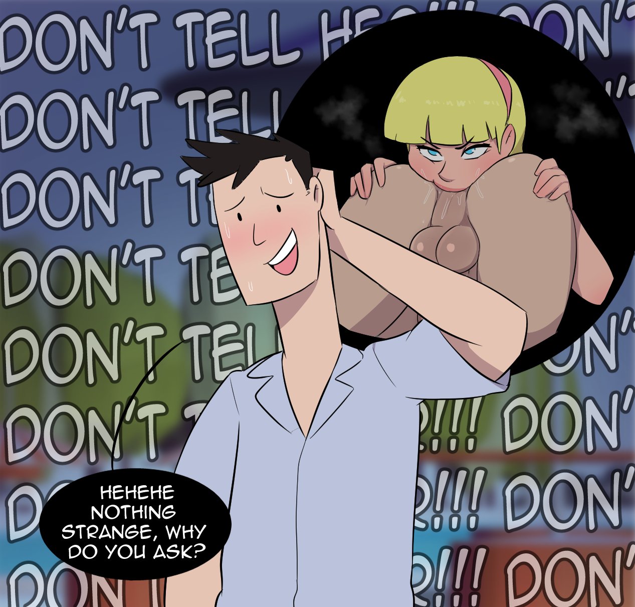 1boy, 1boy1girl, 1female, 1girls, 1male, 2026, 2d, 2d (artwork), anal, anal sex, ass, blonde female, blonde hair, blonde-haired female, blue eyes, dialogue, english, english dialogue, english text, female, female rimming, female rimming male, jinasault, male, male/female, oral, oral anal, oral anal sex, oral sex, rimjob, rimming, rimming male, text
