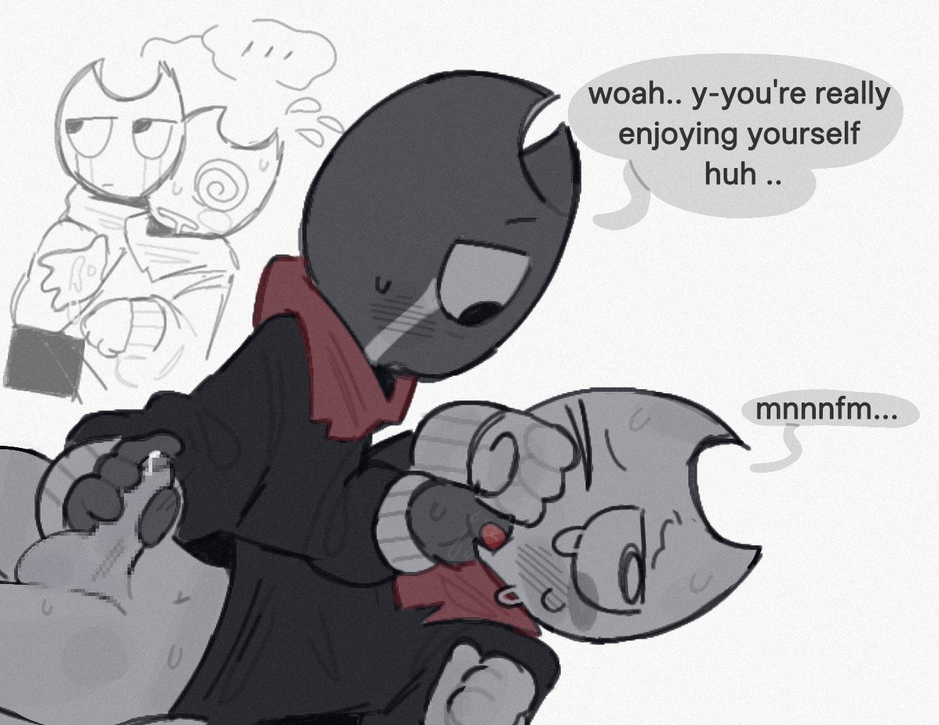 cloudyhehe, dandy's world, dazzle (dandy's world), finger in mouth, gay, gay sex, incest, incest (lore), jerkingoff, precum drip, razzle (dandy's world), razzle and dazzle (dandy's world), tagme