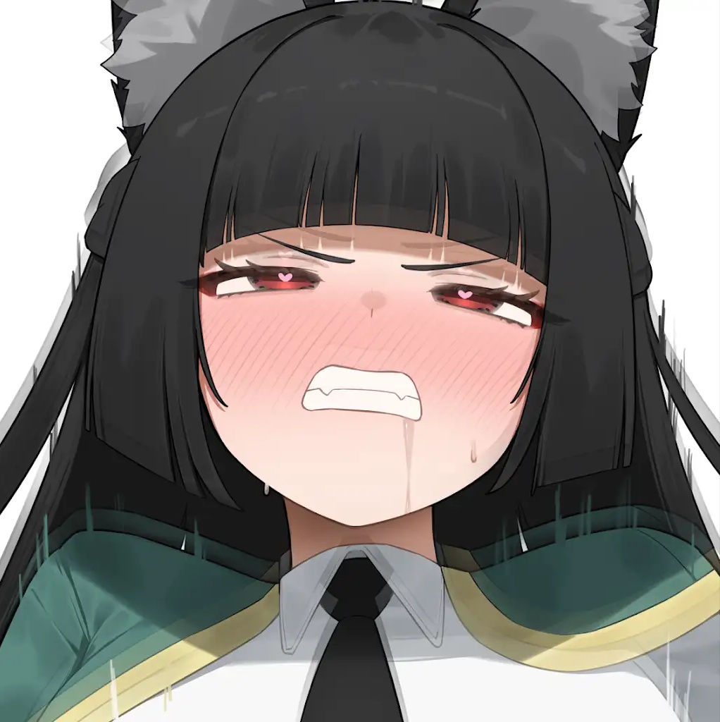 animal ears, female, flasso, fox ears, gritted teeth, heart-shaped pupils, hollow special operations section 6, hoshimi miyabi, implied sex, long hair, zenless zone zero