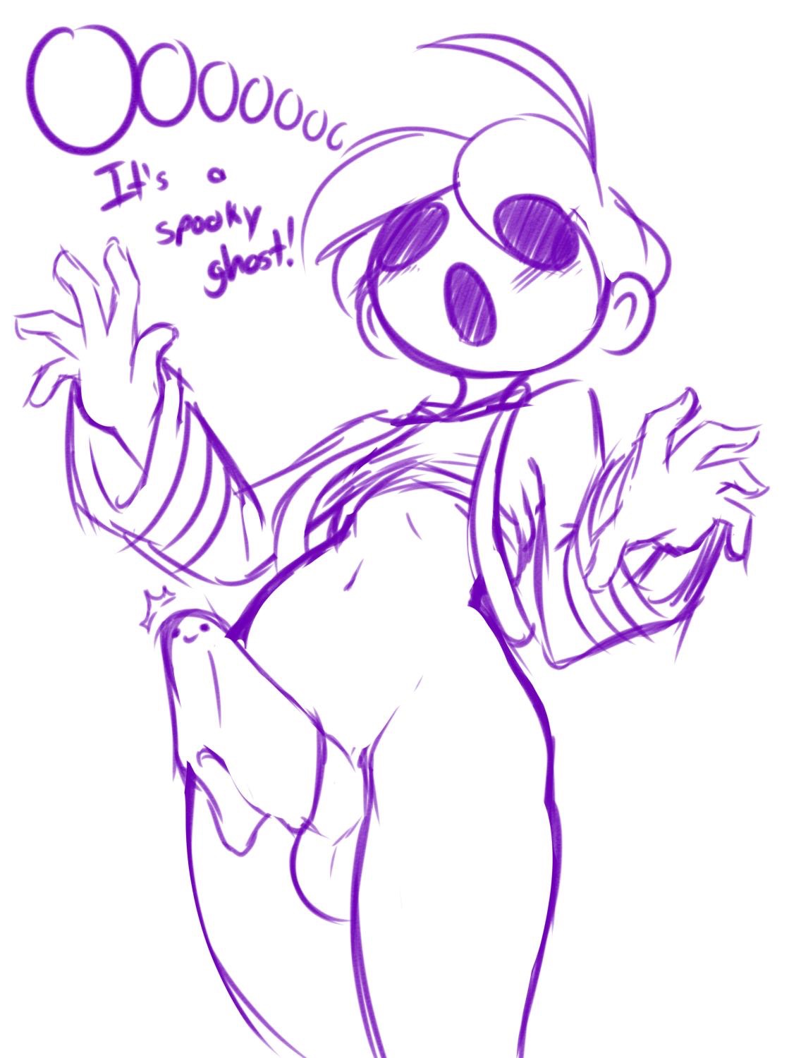1boy, allister (pokemon), balls, biffalo, big penis, blush, bottomless, girly, male, male only, mask, monochrome, nintendo, onion (pokemon), open mouth, penis, pokemon, pokemon ss, shirt, short hair, sketch, small but hung, solo, source request, standing, testicles, text, white background, wide hips