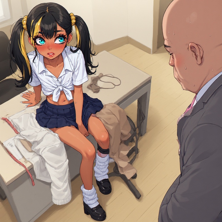 ai generated, femboy, feminization, gyaru, shaizoe (male)