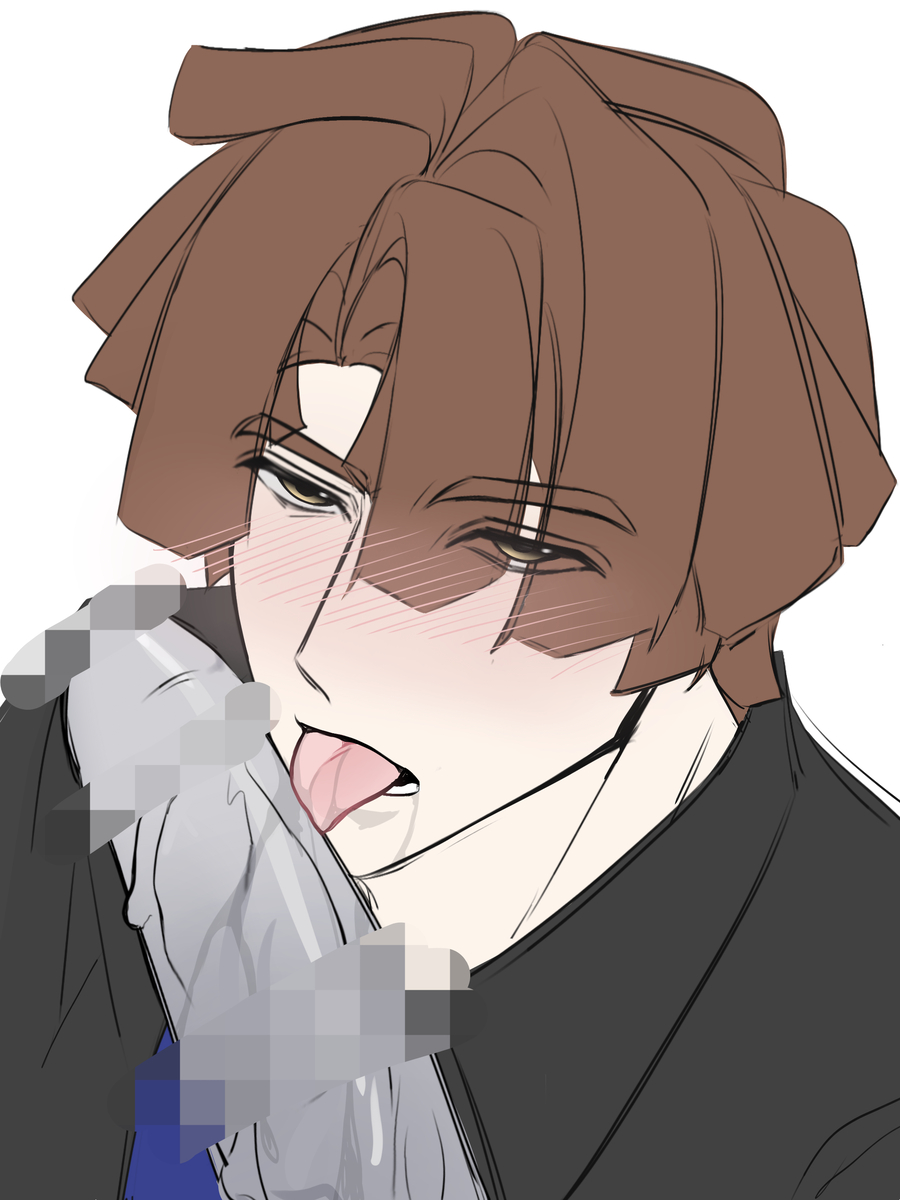 2boys, bacon hair, blowjob, blush, censored penis, gay, gay sex, roblox, robloxian, saliva, saliva on penis, tagme, tagme (artist), veiny penis, yaoi