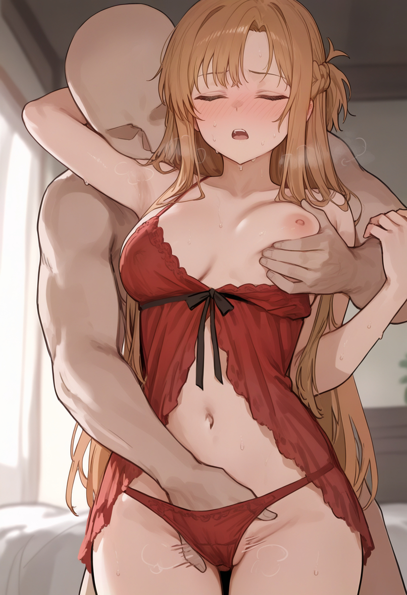ai generated, cheating, cheating female, cheating girlfriend, netorare, ntr, sword art online, tagme, yuuki asuna