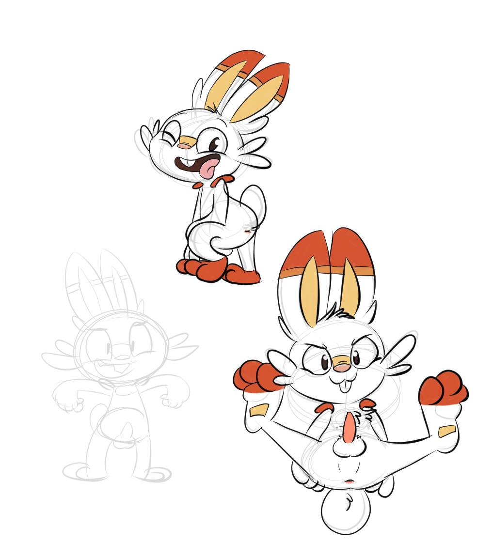 1boy 2019 3_toes anthro anthrofied anus big_ears brown_eyes buckteeth eye_contact feet kippykat lagomorph legs_up long_ears looking_at_viewer looking_back male male_only nintendo nude orange_fur paws penis perineum pokémon_(species) pokemon pokemon_ss scorbunny simple_background sketch smile solo spread_legs standing tapering_penis teeth testicles tongue tongue_out video_games white_fur wink