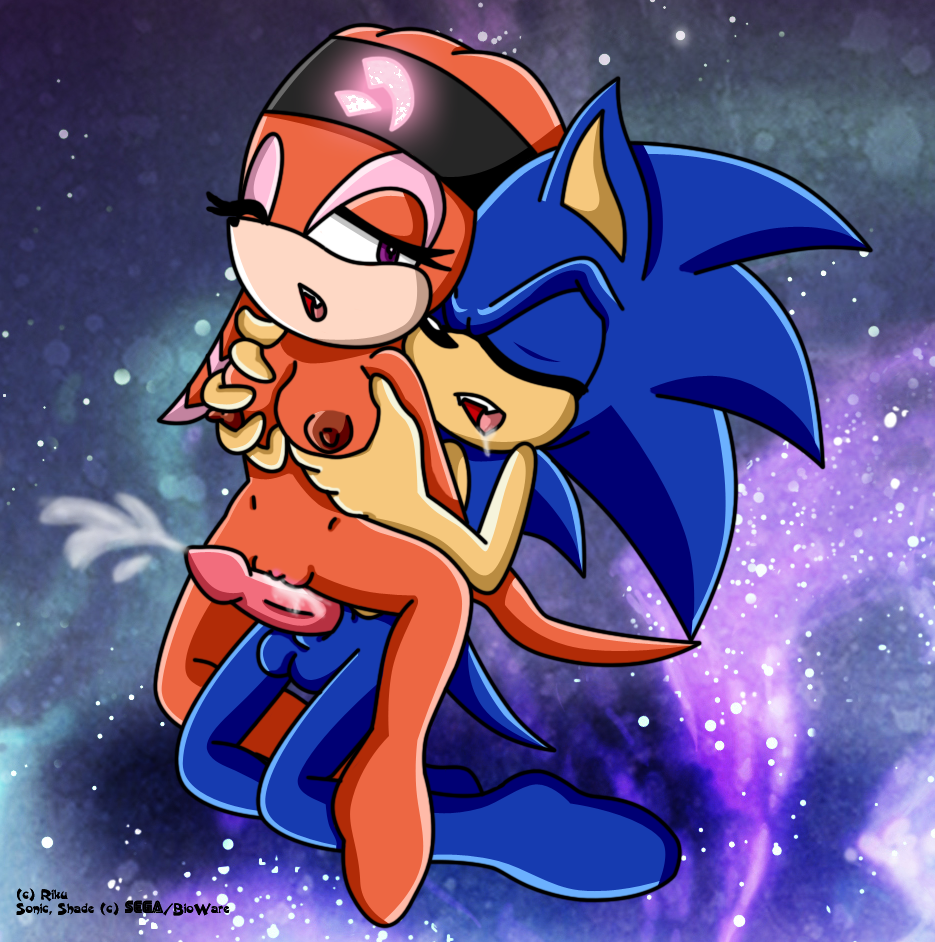 anthro breast_grab breasts closed_eyes cum echidna female fur hedgehog interspecies male nude penis riku_(artist) shade_the_echidna sonic_(series) sonic_the_hedgehog space straight straight_hair tagme