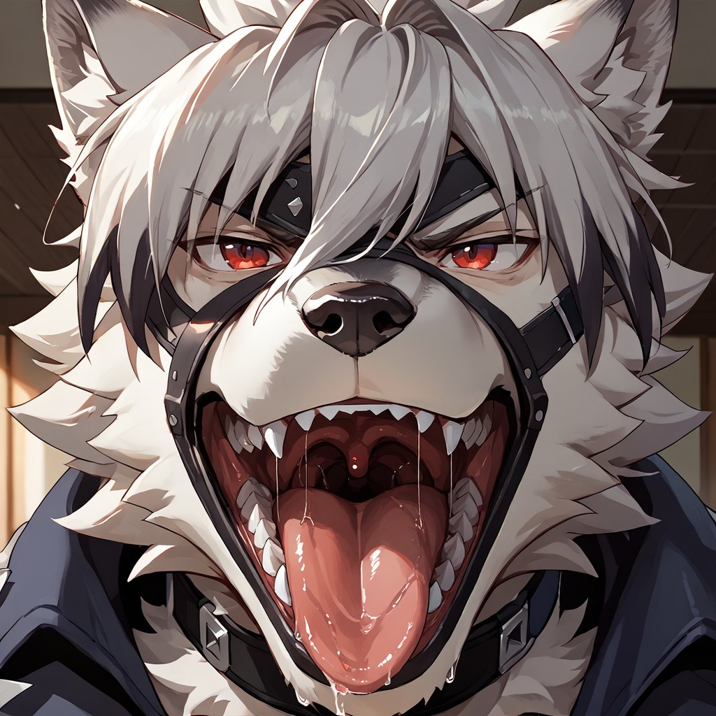 ai_generated furry male_pred male_predator mouth open_mouth throat tongue uvula von_lycaon vore