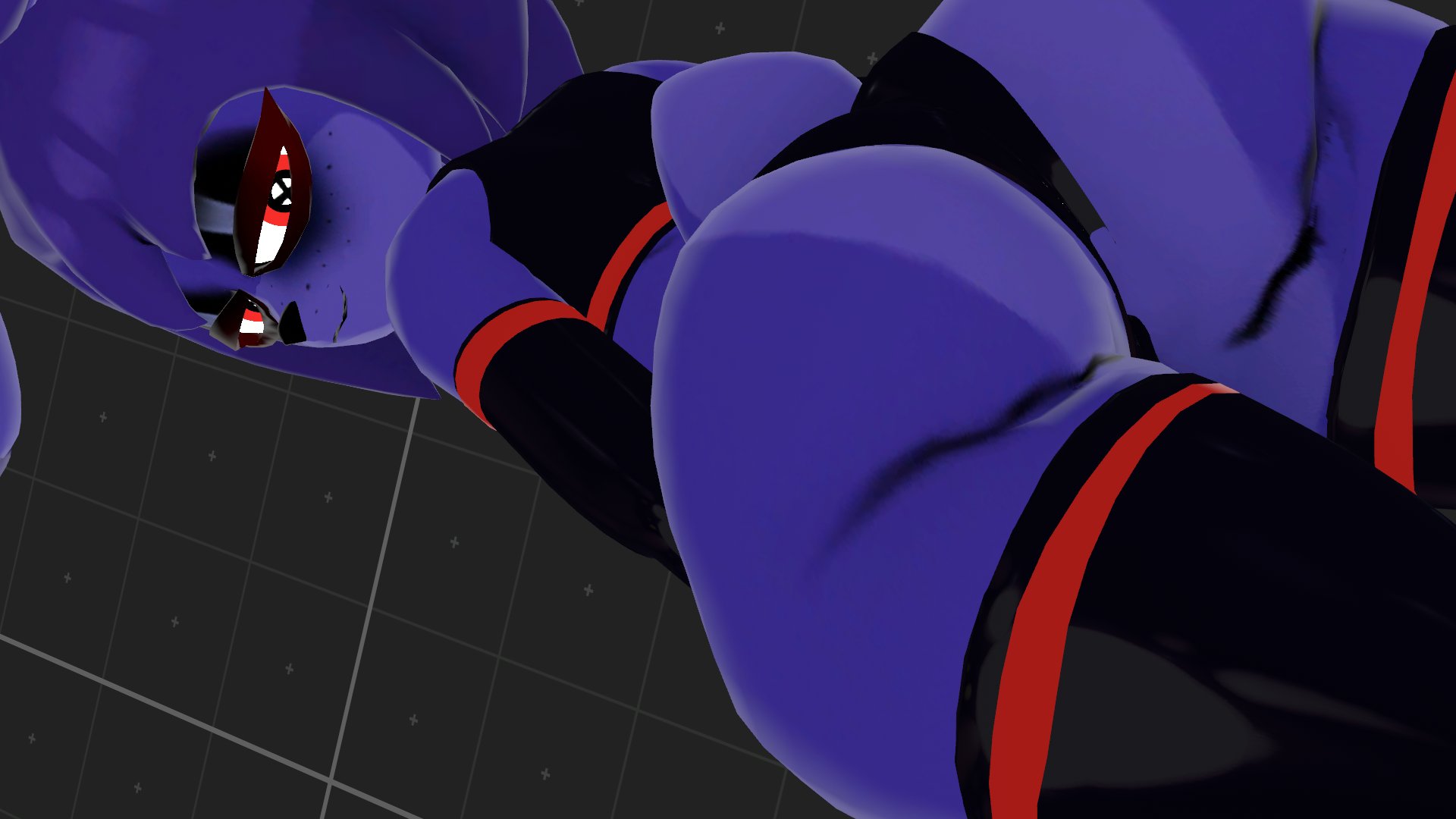 3d, 3d (artwork), ass, big ass, bonfie, bonfie (cryptia), bonfie (cryptiacurves), bonnie (cally3d), bonnie (fnaf), bulge, cryptiacurves, femboy, five nights at freddy's, fredina's nightclub, male, male only, playtime bonnie, solo, stockings