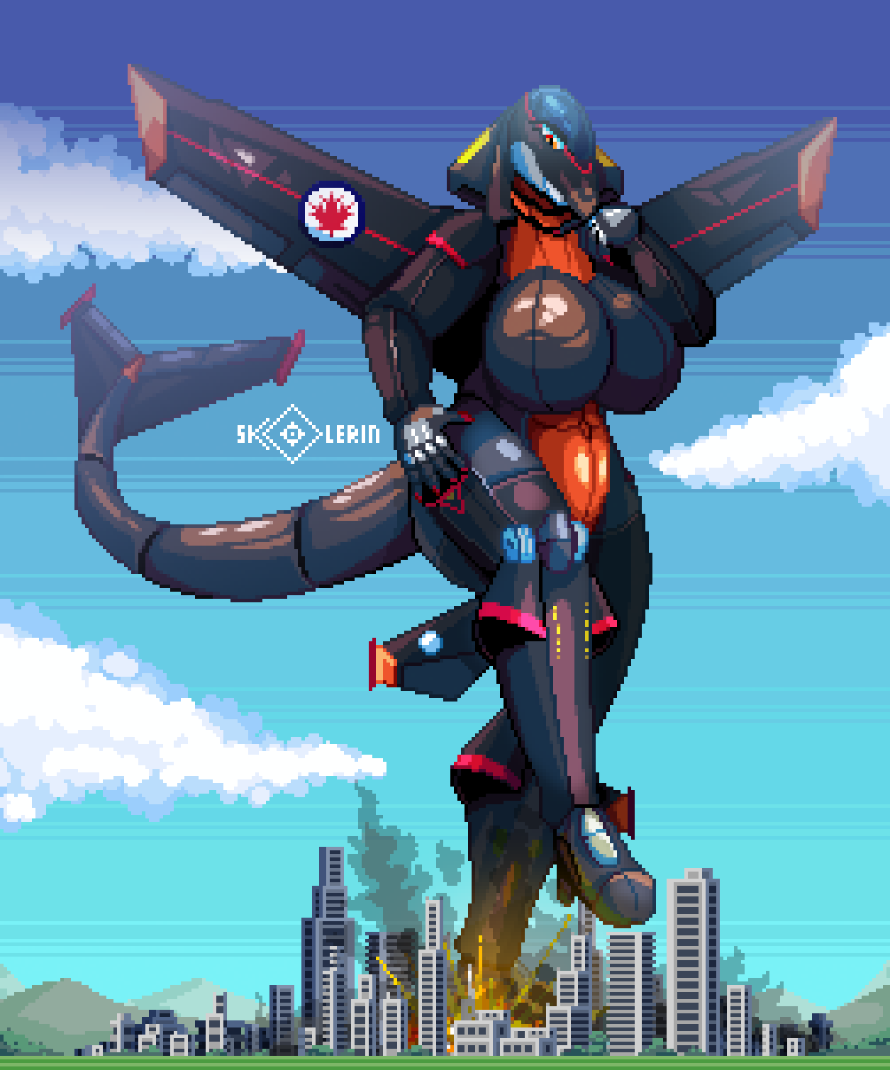 anthro commission giantess gigantic_breasts pixel_art skolerin