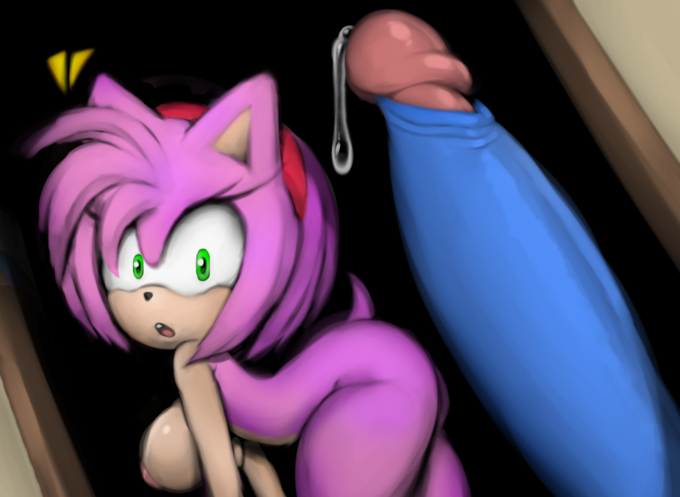 1girls amy_rose angelauxes anthro big_breasts big_penis blue_fur bodily_fluids breasts colorized coloured disembodied_penis duo edit eulipotyphlan female female_focus fur genital_fluids green_eyes hedgehog huge_cock humanoid_penis looking_at_viewer male mammal nude open_mouth penis penis_awe pink_fur precum shocked side_boob solo_focus sonic_(series) teeth tiara tongue wide_eyed