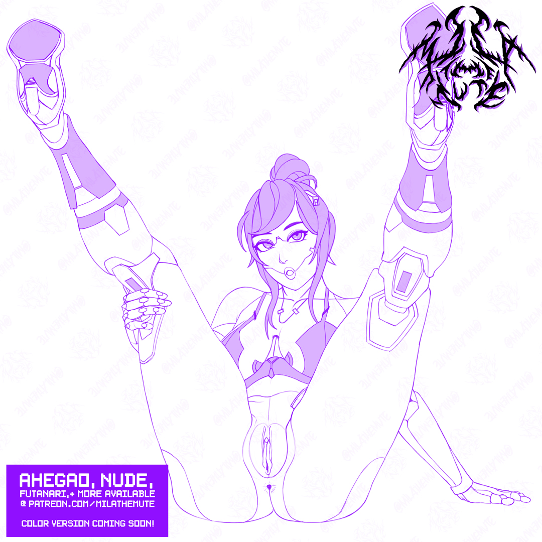 1girls, ass, breasts, female, fortnite, high heels, mila the mute, monochrome, patreon, pussy, tagme, text, tsuki (fortnite), url, watermark