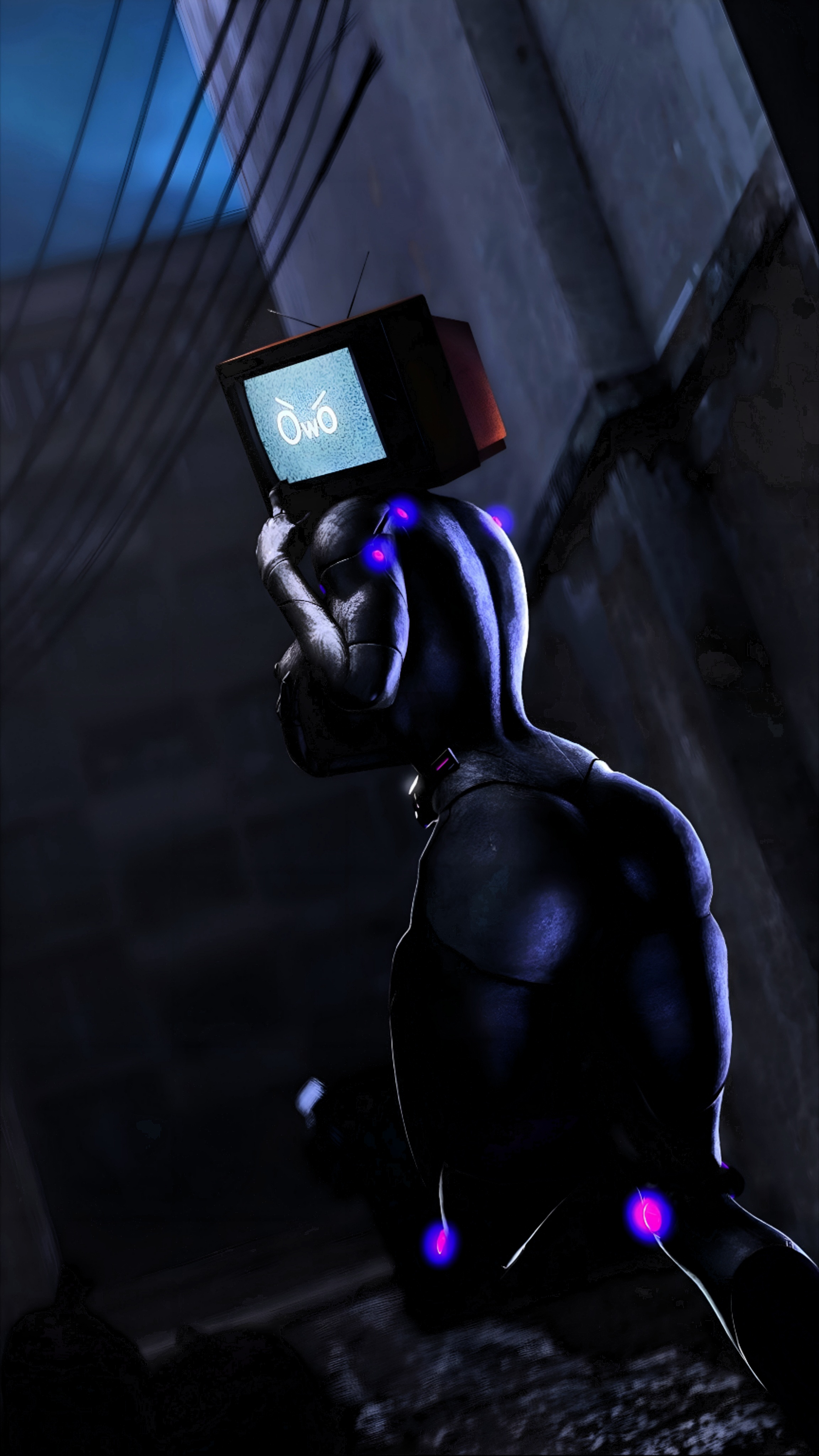 :3, >:3, 0w0, 1girls, 3d, 3d (artwork), alley, alley sex, ass, ass focus, back view, female, female only, foot focus, horny, horny female, looking back, night, owo, posno pop (artist), screen face, skibidi toilet, solo, source filmmaker, source filmmaker (artwork), street, tv, tv head, tv screen, tv woman, tv woman (skibidi toilet), tvwoman, tvwoman (skibidi toilet)