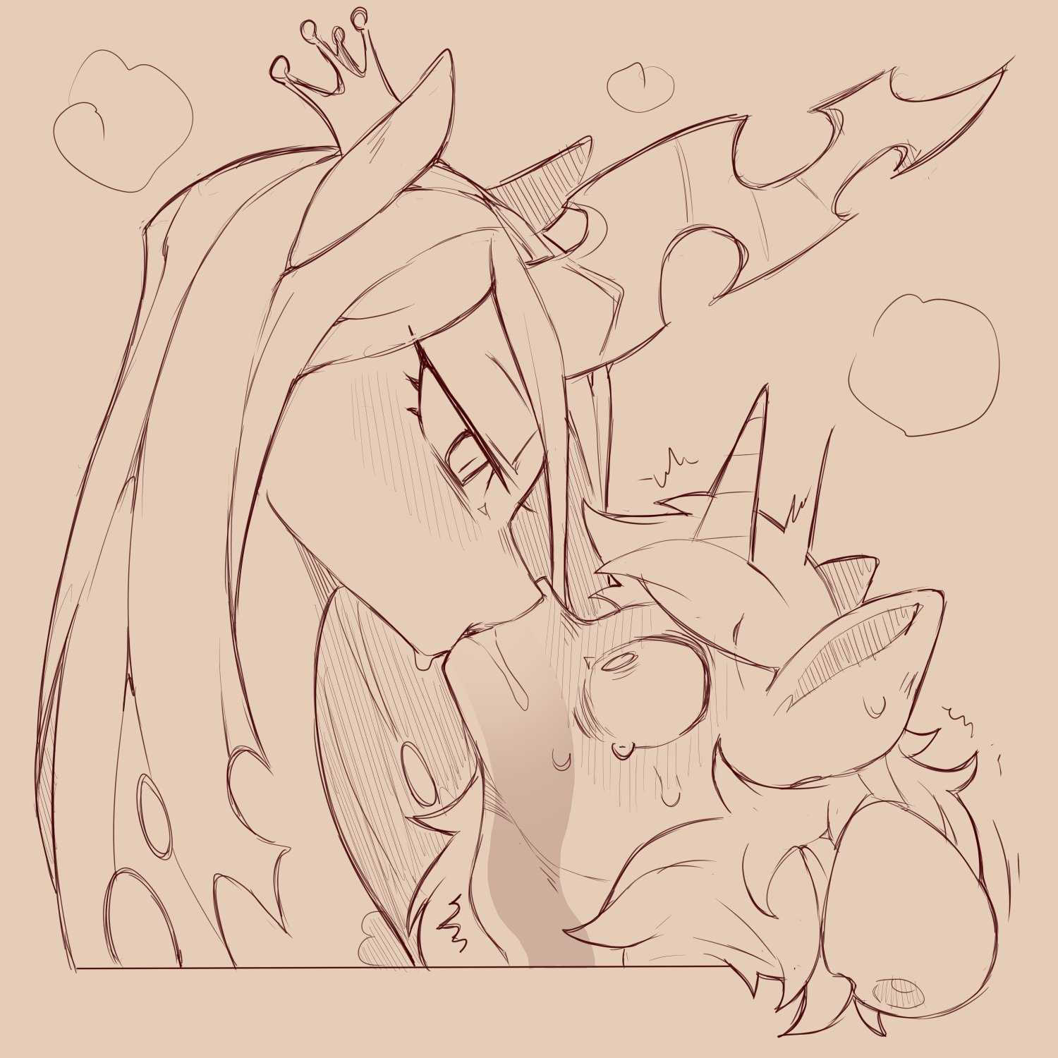 cold-blooded-twilight, extreme french kiss, french kiss, friendship is magic, hasbro, kissing, long tongue, my little pony, mythology, queen chrysalis (mlp), saliva, shining armor (mlp), tagme, tongue, tongue in throat, tongue kiss, very long tongue