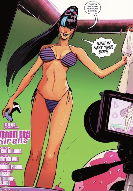 bikini dc dc_comics kiddy_pool official_art punchline_(dc) streaming