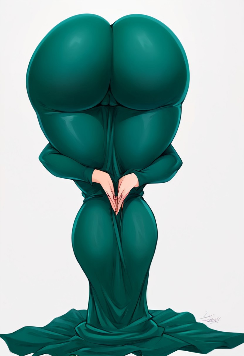 ai generated, ass, female, fubuki (one-punch man), huge ass, long legs, one-punch man, praise da booty (meme), tagme
