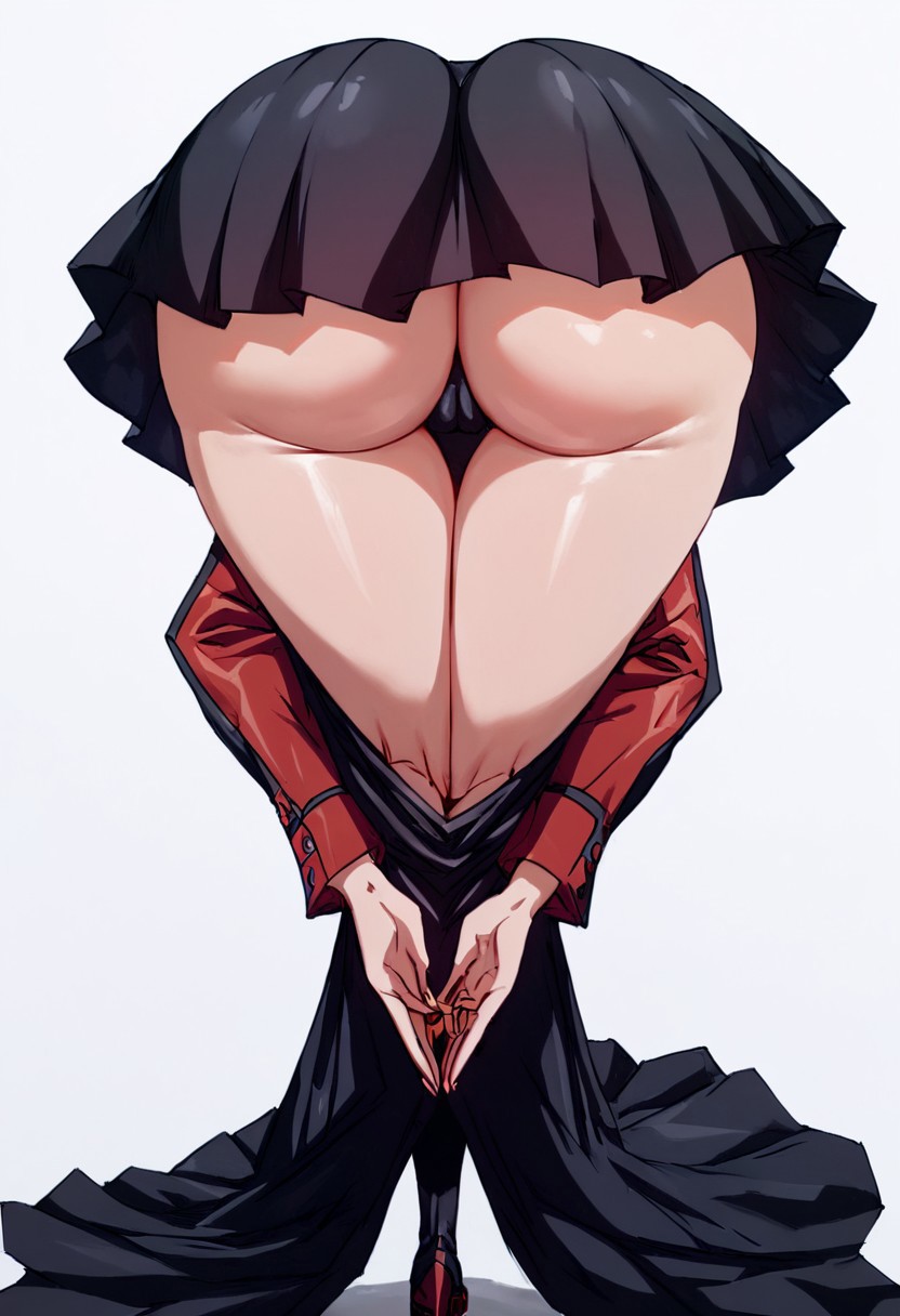 ai_generated akame_(akame_ga_kill!) akame_ga_kill! camel_toe huge_ass praise_da_booty_(meme)