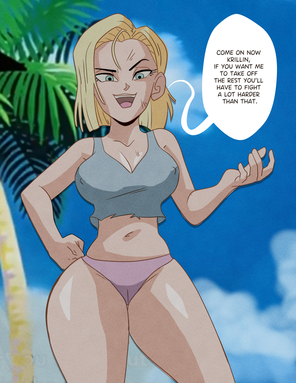 1girls, accurate, accurate art style, android, android 18, artstyle imitation, ass, big ass, big breasts, breasts, bust, busty, chest, curvaceous, curvy, curvy figure, datguyphil, digital media (artwork), dragon ball, dragon ball super, dragon ball z, female, gynoid, hips, hourglass figure, huge ass, huge breasts, humanoid, krillin, kuririn, large ass, large breasts, legs, mature, mature female, shounen jump, slim waist, thick, thick hips, thick legs, thick thighs, thighs, voluptuous, waist, wide hips