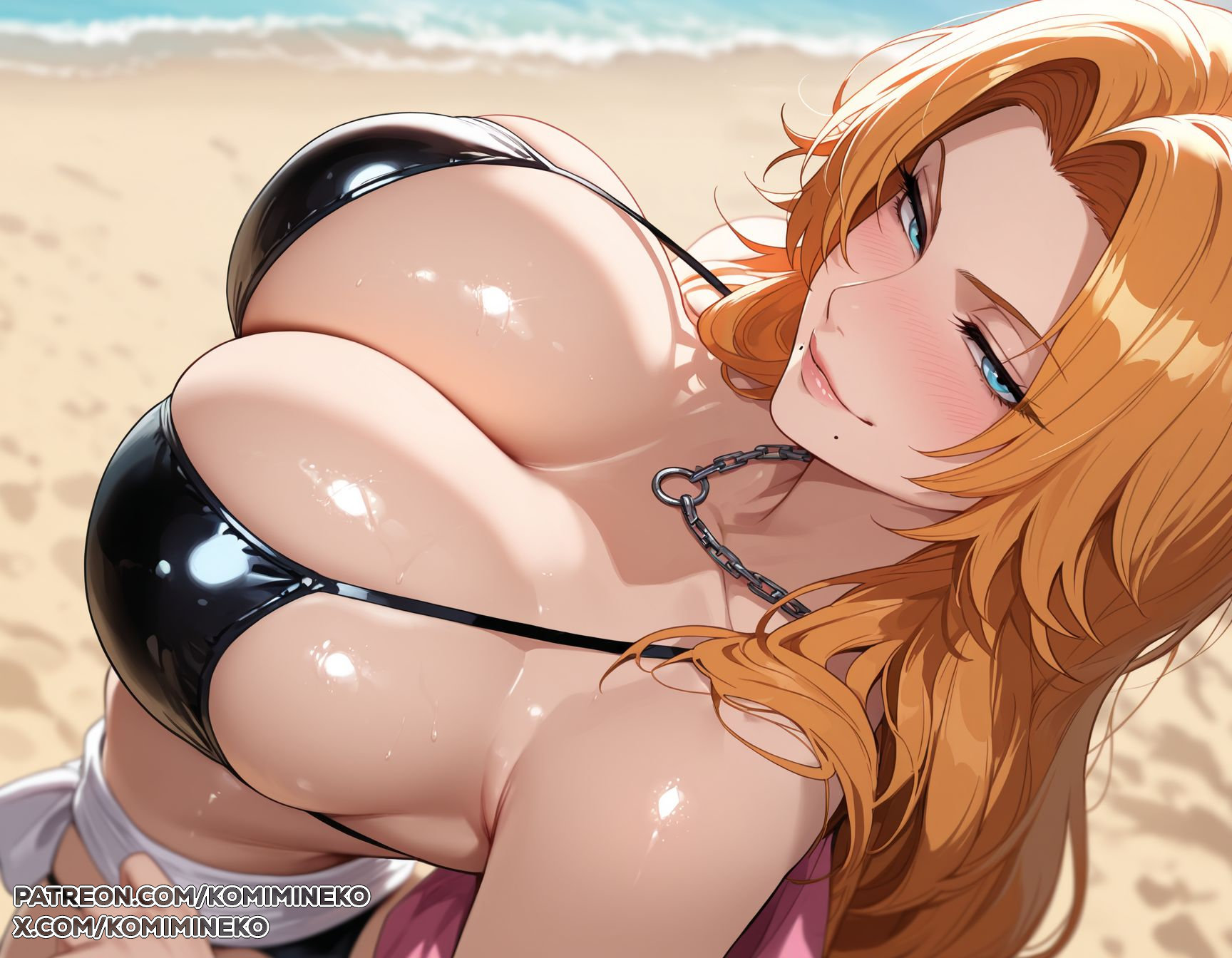:3, ai generated, ass, ass bigger than head, ass focus, beach, big ass, big breasts, big thighs, bikini, blowjob, blush, blush lines, blushing at viewer, breasts, bubble butt, clitoral hood, clitoris, fat ass, fellatio, female, ginger, ginger hair, girly, handjob, hands, high resolution, highres, horny, huge ass, huge boobs, huge breasts, huge butt, huge thighs, kimono, kimono lift, kimono pull, komimineko, matsumoto rangiku, mature, mature body, mature figure, milf, mommy, perfect body, pussy, red hair, round ass, self upload, sexy, shy, solo, stable diffusion, thick, thick ass, thick thighs, thighs, vagina, vaginal penetration, vaginal sex, video game, video game character, video game franchise, video games, voluptuous, waifu diffusion, wide hips
