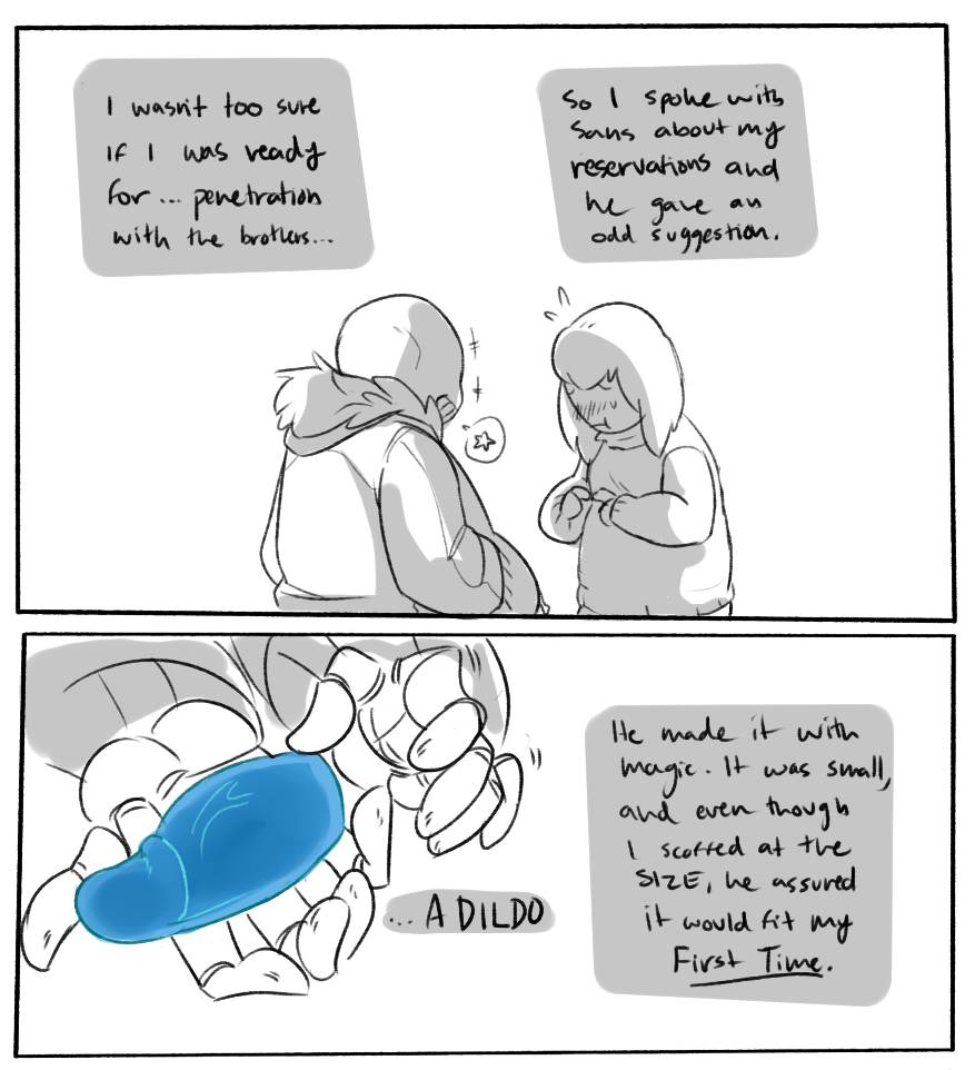 1boy, 1girls, blue dildo, dildo, female, female frisk, female human, female penetrated, frisk, human, human penetrated, male, male penetrating, male penetrating female, male/female, sans, sex, straight, tagme, undertale