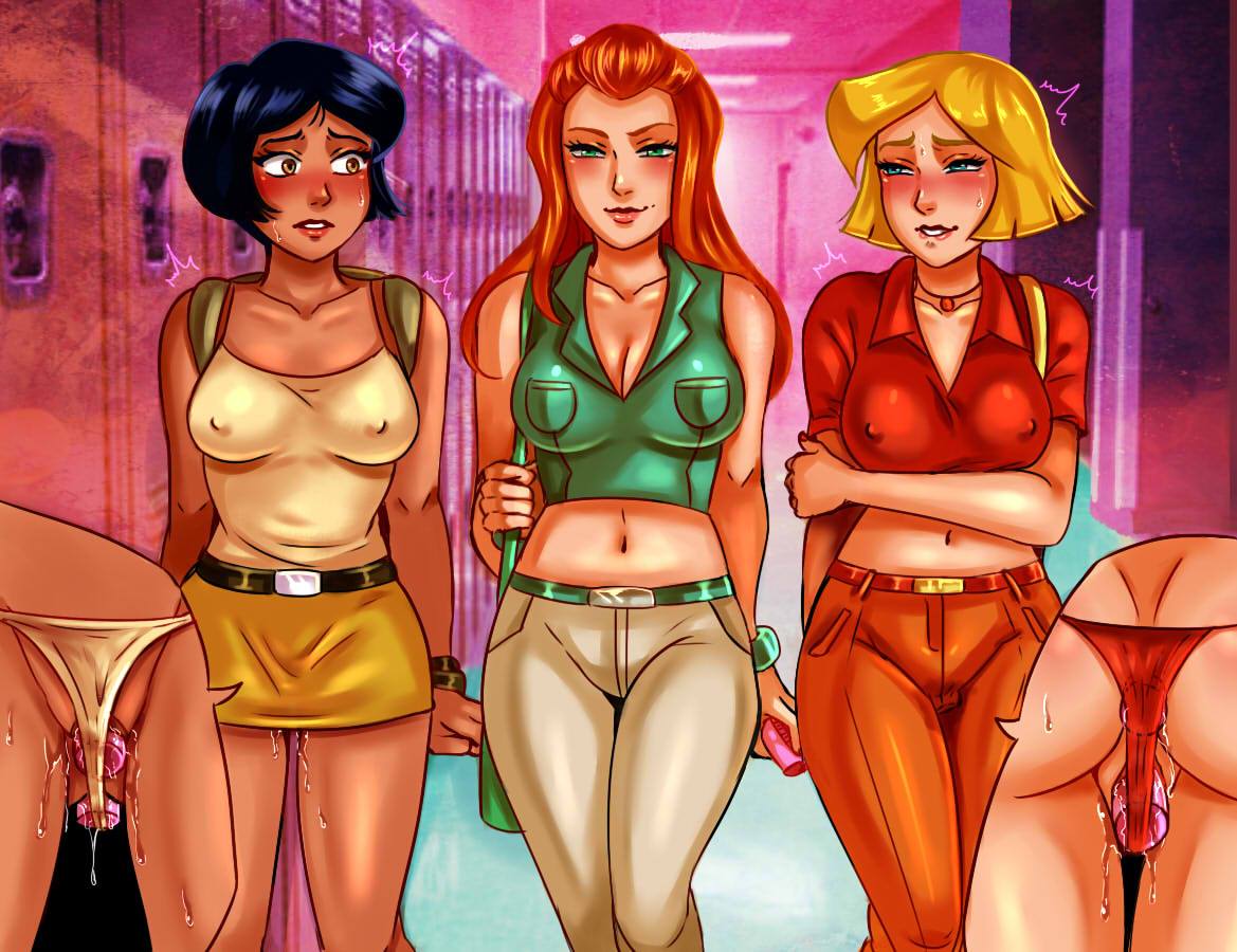 3girls alex_(totally_spies) anal anal_insertion ass backpack bag belt black_hair blonde_hair blue_eyes blush breasts brown_eyes cartoon_network chocolateb0mb cleavage clothed_masturbation clothing clover_(totally_spies) curvy cutaway dark_skin discreet_vibrator double_penetration erect_nipples erect_nipples_under_clothes exhibitionism female female_only female_penetrated female_with_female femdom femsub green_eyes group hidden human large_ass large_breasts lezdom masturbation mole multiple_girls nipple_bulge nipples pale_skin panties penetration pokies public public_vibrator pussy_plug red_hair remote_control_vibrator sam_(totally_spies) sex_toy sex_toys skirt teenager totally_spies trio vaginal vaginal_insertion vibrator vibrator_under_clothes vibrator_under_panties wide_hips x-ray yuri