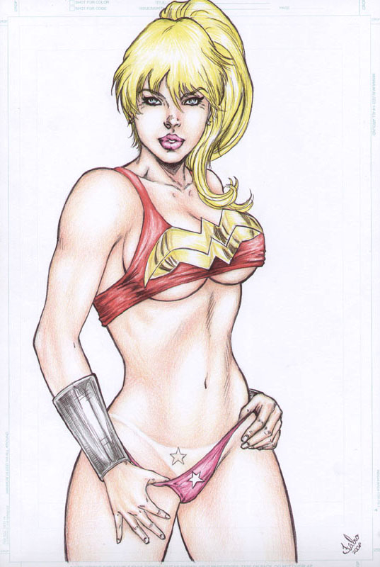 1girls 2008 belly blonde_hair blue_eyes bracelet breasts cassie_sandsmark cleavage color colored dc_comics earrings fabio female female_only long_hair navel ponytail smile solo straight_hair tattoo teen_titans underboob wonder_girl wonder_girl_(cassie_sandsmark) wonder_woman_(series)