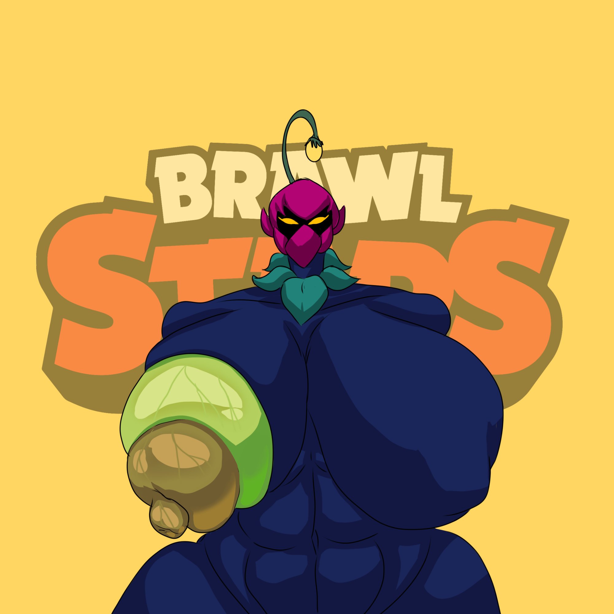 alastor616, brawl stars, hyper breasts, hyper butt, lily (brawl stars), massive ass, massive boobs, massive breasts, massive thighs, massive tits