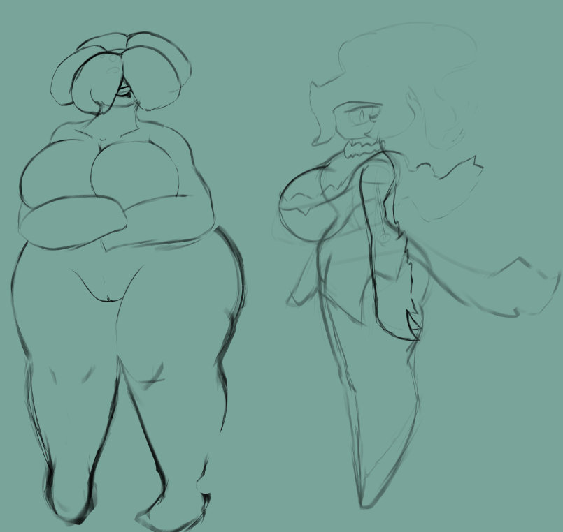 artesjsc big_breasts breasts cleavage female furry huge_breasts thick_thighs wide_hips