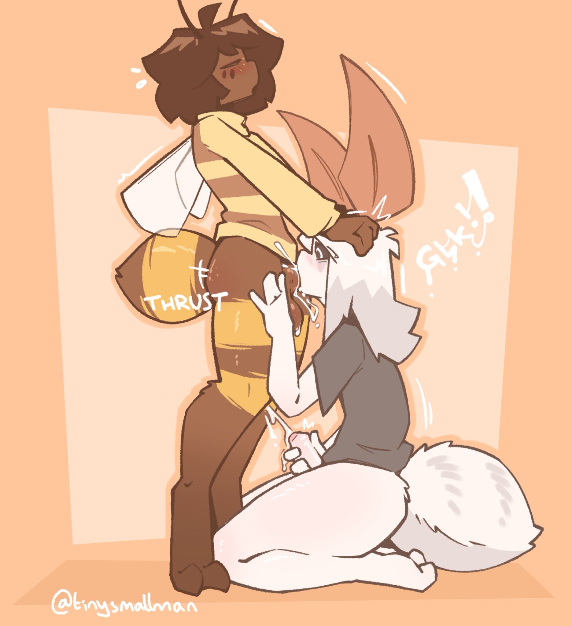 2026, 2boys, bee, big ass, big penis, cum, cumming, flicker (tinysmallman), gay, gay blowjob, gay sex, masturbation, mazus (tinysmallman), moth, non-human, oral, oral sex, skinny, thick thighs, tinysmallman, yaoi