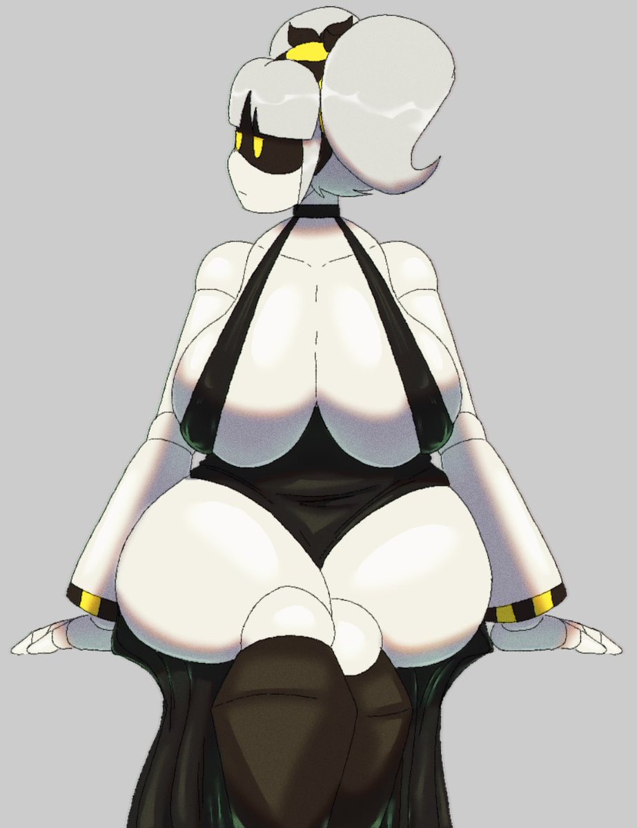 abrahamslapper, big breasts, breasts, female, female only, huge thighs, hyper ass, hyper breasts, j (murder drones), murder drones, robot girl, tagme